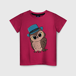 Детская футболка Совушка в шляпке