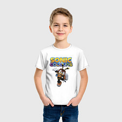 Футболка хлопковая детская Charmy Bee Sonic Video game, цвет: белый — фото 2