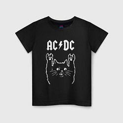 Детская футболка ACDC РОК КОТ