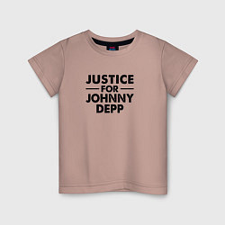 Детская футболка Справедливость для Джонни Деппа