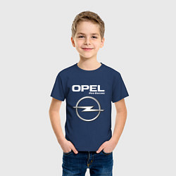 Футболка хлопковая детская OPEL Pro Racing, цвет: тёмно-синий — фото 2