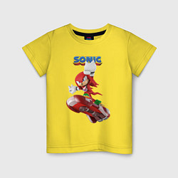 Детская футболка Knuckles Echidna Sonic Video game Ехидна Наклз Вид