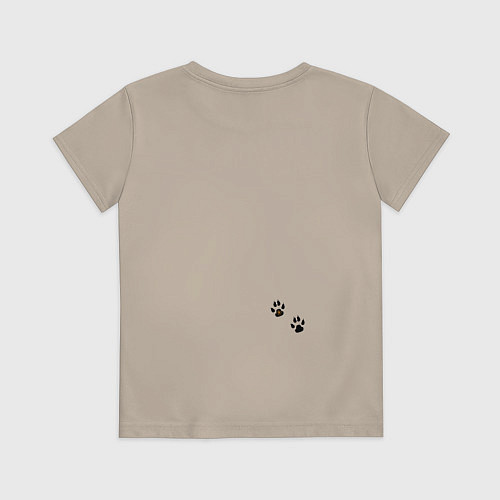 Детская футболка Побегаем!? / Миндальный – фото 2