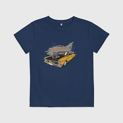 Детская футболка Желтая классическая машина