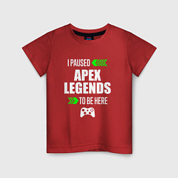 Детская футболка Apex Legends I Paused