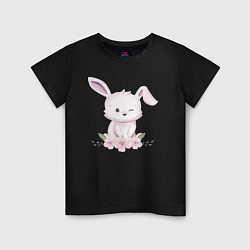 Детская футболка Милый Крольчонок С Цветами