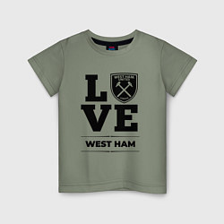 Детская футболка West Ham Love Классика