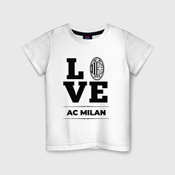 Детская футболка AC Milan Love Классика