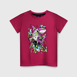 Детская футболка Наикрутейшая кровожадная розовая акула - хозяйка о