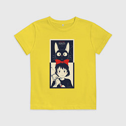 Футболка хлопковая детская Kiki Service, цвет: желтый