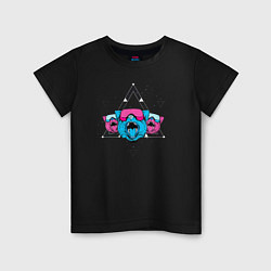 Детская футболка Космические кибер коты