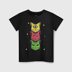 Детская футболка Коты пришельцы с разных планет