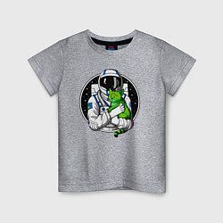 Детская футболка Космонавт с инопланетным котом