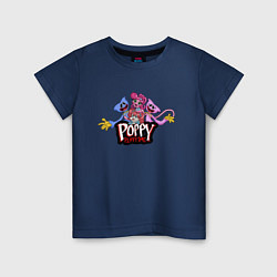 Детская футболка Poppy Playtime Mommy Long Legs, Huggy, Kissy, Popp