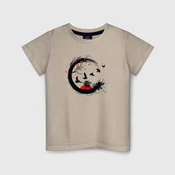Детская футболка Закат в японском стиле
