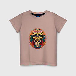Детская футболка Cross - Skull