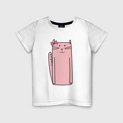 Детская футболка Розовая кошечка