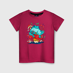 Детская футболка Лягушка в мухоморах