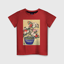 Детская футболка Blooming Azalea in Blue Pot Цветущая азалия