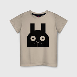 Детская футболка Напуганный кролик
