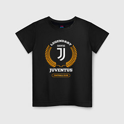 Детская футболка Лого Juventus и надпись Legendary Football Club