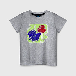 Детская футболка Экзотические рыбки Подводный мир