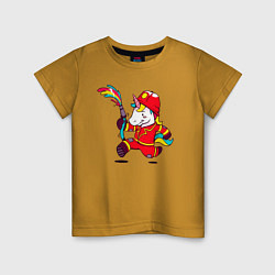 Детская футболка Пожарный единорог