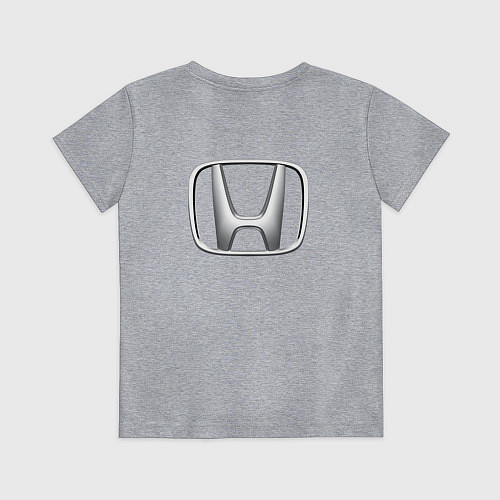 Детская футболка HONDA ХОНДА LOGO спина / Меланж – фото 2