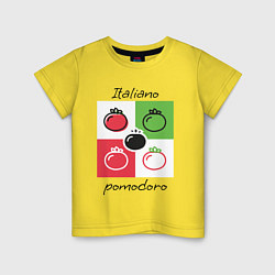 Детская футболка Italiano Pomodoro, любовь к Италии, пицце и томата