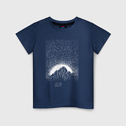 Детская футболка Звёздное небо и медведь