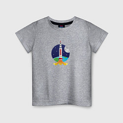 Детская футболка Ракета в космосе