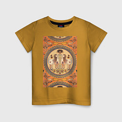 Детская футболка Vintage Arabesque Decoration Звериный орнамент