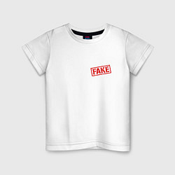 Детская футболка Написано, что Fake