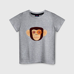 Детская футболка Злая кибер обезьяна
