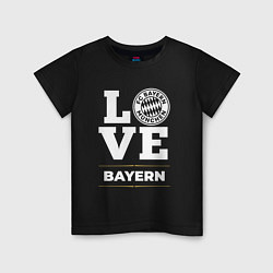 Футболка хлопковая детская Bayern Love Classic, цвет: черный