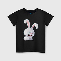 Детская футболка Свирепый пушистый зайчара Ferocious fluffy hare