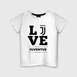 Футболка хлопковая детская Juventus Love Классика, цвет: белый