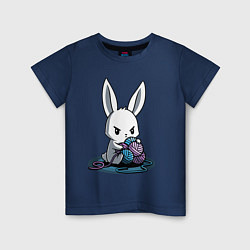 Детская футболка Зайчонок обнял клубки The bunny hugged the balls