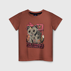 Детская футболка Unicorn cat japanese