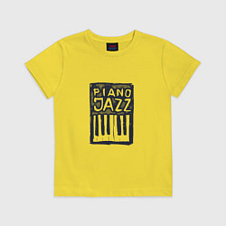 Детская футболка Piano Jazz