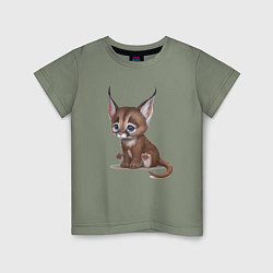Детская футболка Милашка котик с огромными ушами
