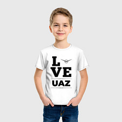 Футболка хлопковая детская UAZ Love Classic, цвет: белый — фото 2