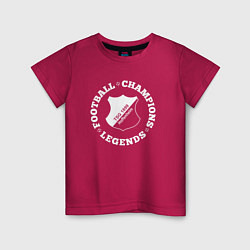 Детская футболка Символ Hoffenheim и надпись Football Legends and C