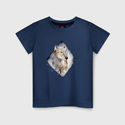 Детская футболка Снежный волк