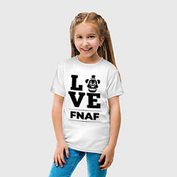 Футболка хлопковая детская FNAF Love Classic, цвет: белый — фото 2