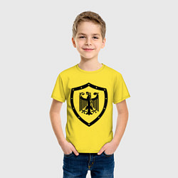 Футболка хлопковая детская Гербовый орел, цвет: желтый — фото 2