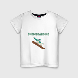 Детская футболка Snowboarding life