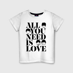 Детская футболка ALL YOU NEED IS LOVE THE BEATLES