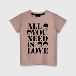 Детская футболка ALL YOU NEED IS LOVE THE BEATLES