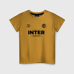 Детская футболка Inter Униформа Чемпионов